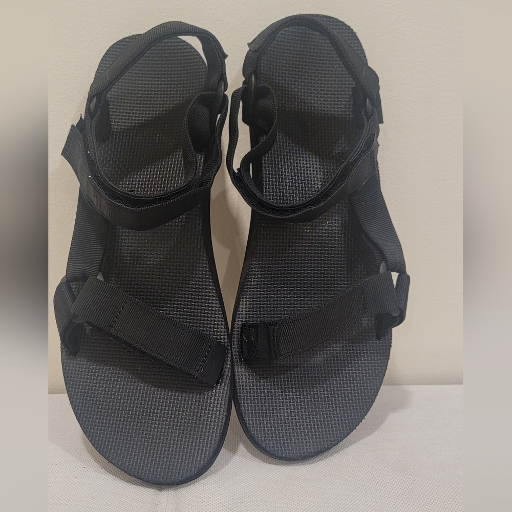 MEN'S TEVA ORIGINAL UNIVERSAL BLACK SANDALS (sz 12)